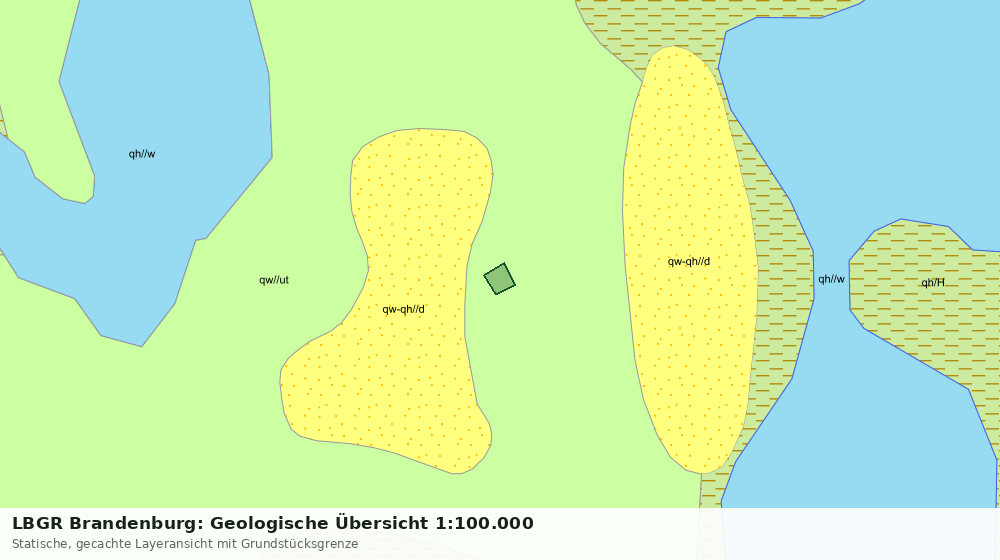 Statische Kartenansicht: LBGR Brandenburg: Geologische Übersicht 1:100.000