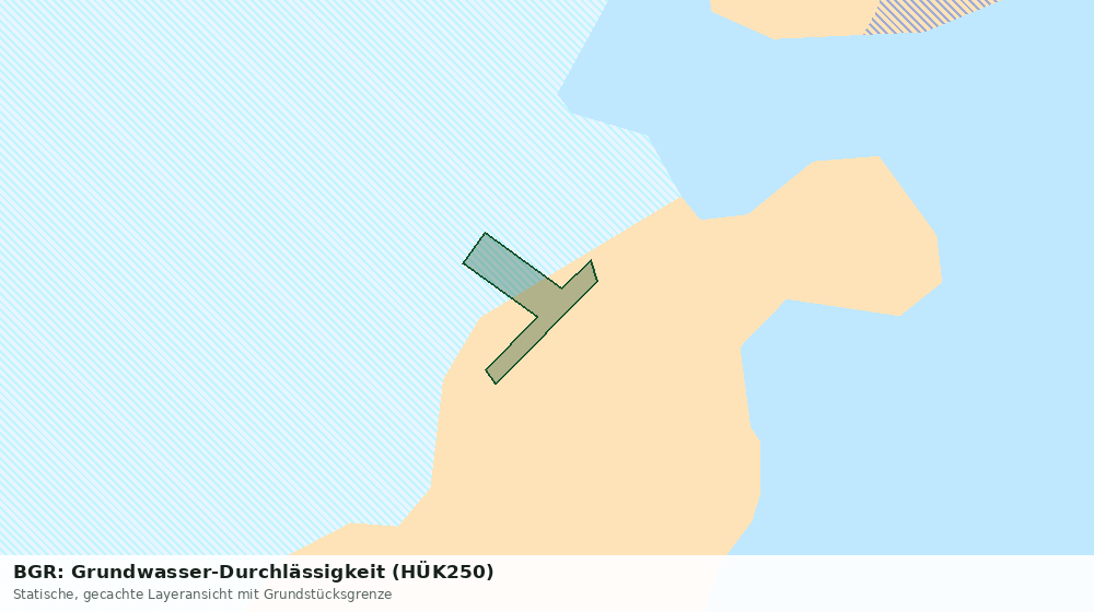 Statische Kartenansicht: BGR: Grundwasser-Durchlässigkeit (HÜK250)