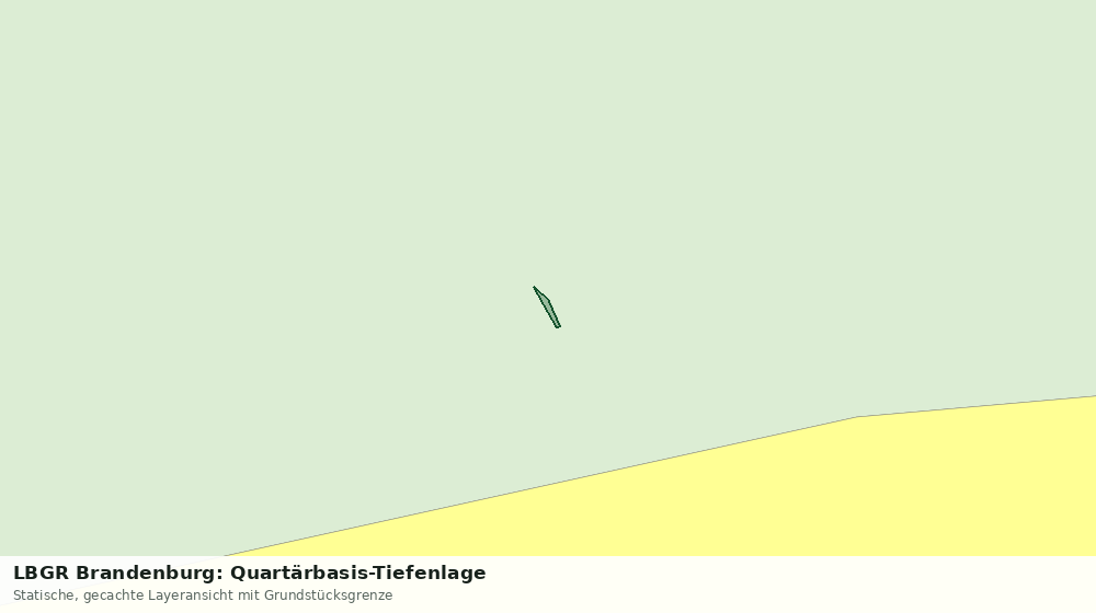 Statische Kartenansicht: LBGR Brandenburg: Quartärbasis-Tiefenlage
