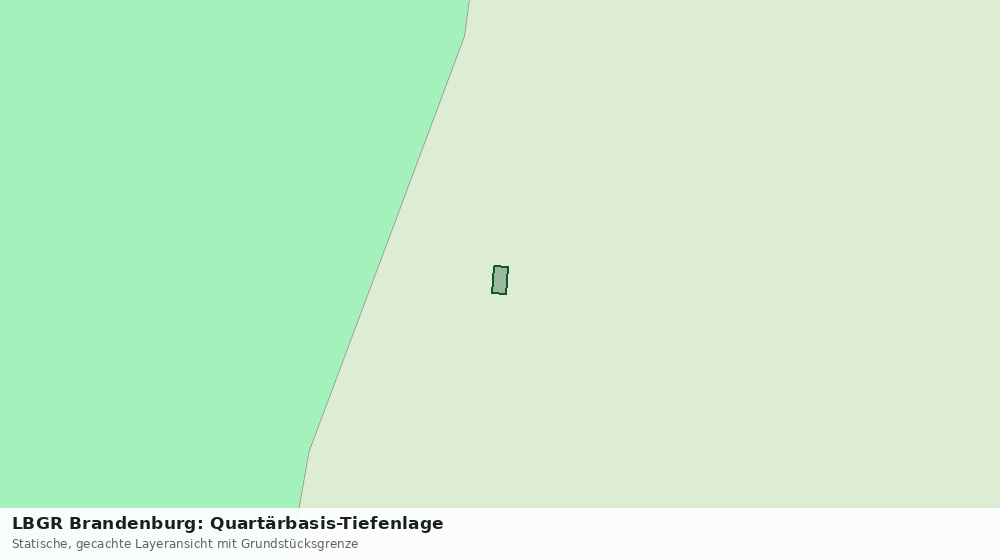 Statische Kartenansicht: LBGR Brandenburg: Quartärbasis-Tiefenlage