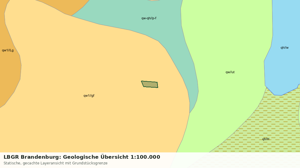 Statische Kartenansicht: LBGR Brandenburg: Geologische Übersicht 1:100.000