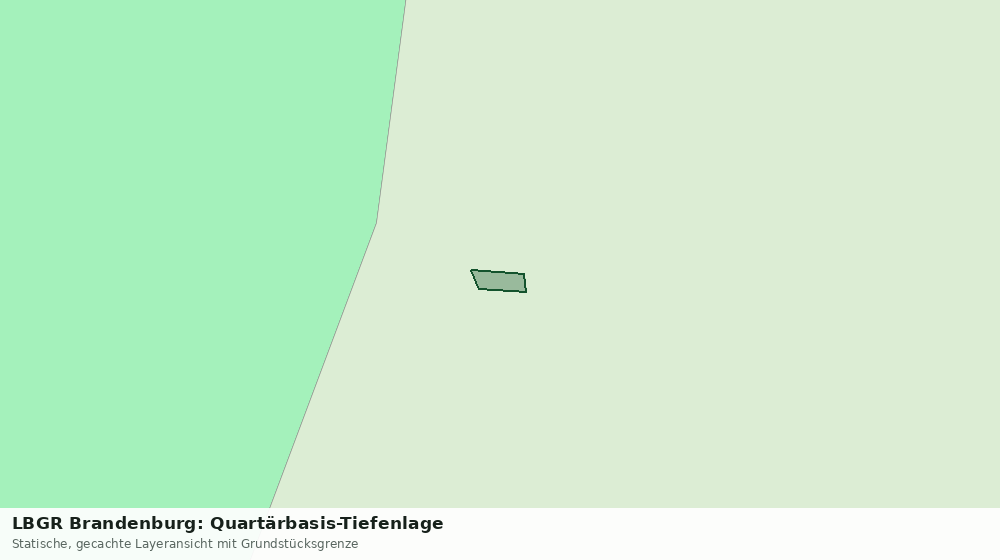 Statische Kartenansicht: LBGR Brandenburg: Quartärbasis-Tiefenlage