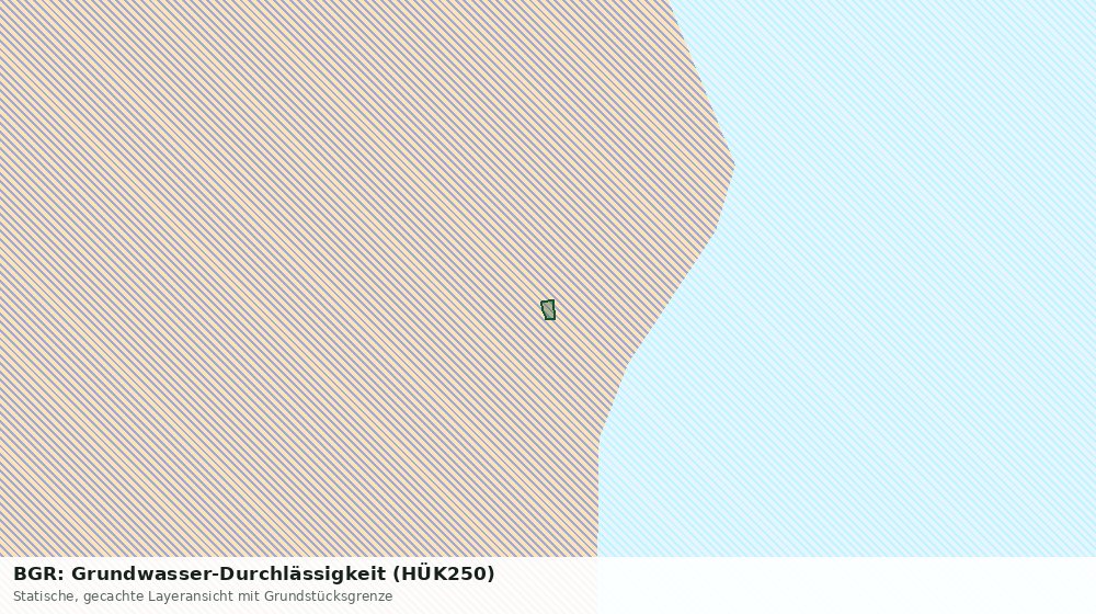 Statische Kartenansicht: BGR: Grundwasser-Durchlässigkeit (HÜK250)