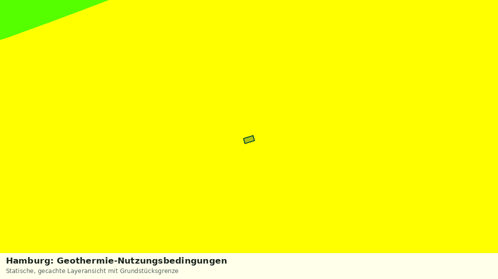 Statische Kartenansicht: Hamburg: Geothermie-Nutzungsbedingungen