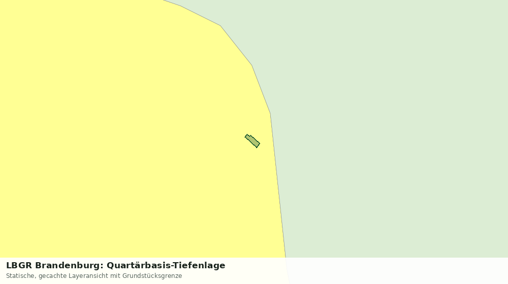 Statische Kartenansicht: LBGR Brandenburg: Quartärbasis-Tiefenlage
