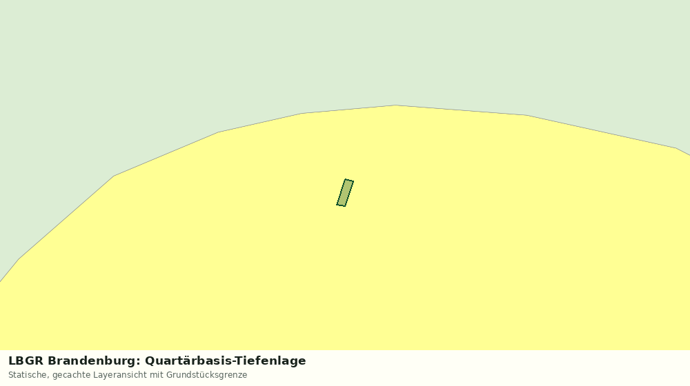 Statische Kartenansicht: LBGR Brandenburg: Quartärbasis-Tiefenlage
