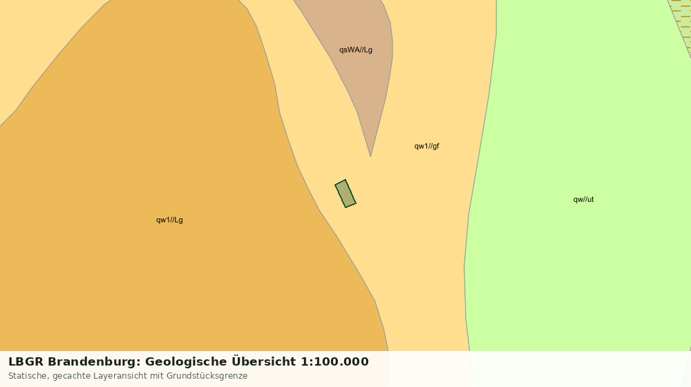 Statische Kartenansicht: LBGR Brandenburg: Geologische Übersicht 1:100.000