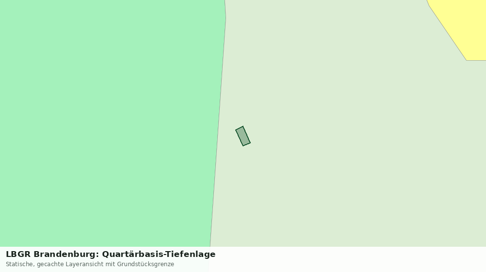 Statische Kartenansicht: LBGR Brandenburg: Quartärbasis-Tiefenlage