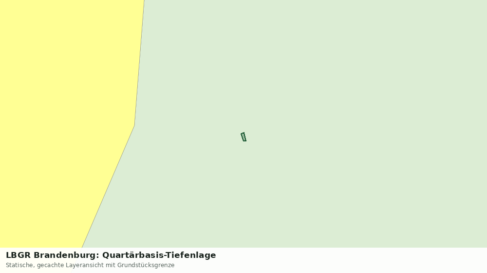 Statische Kartenansicht: LBGR Brandenburg: Quartärbasis-Tiefenlage