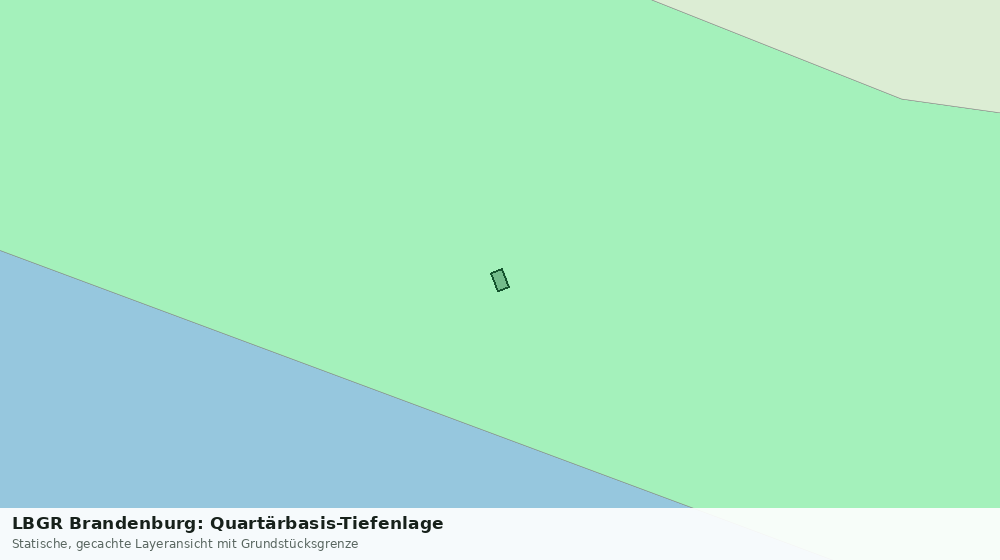 Statische Kartenansicht: LBGR Brandenburg: Quartärbasis-Tiefenlage