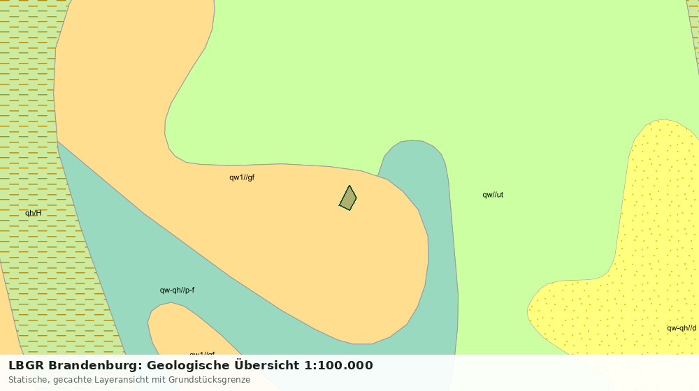 Statische Kartenansicht: LBGR Brandenburg: Geologische Übersicht 1:100.000