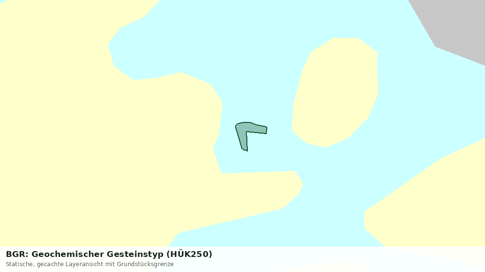 Statische Kartenansicht: BGR: Geochemischer Gesteinstyp (HÜK250)