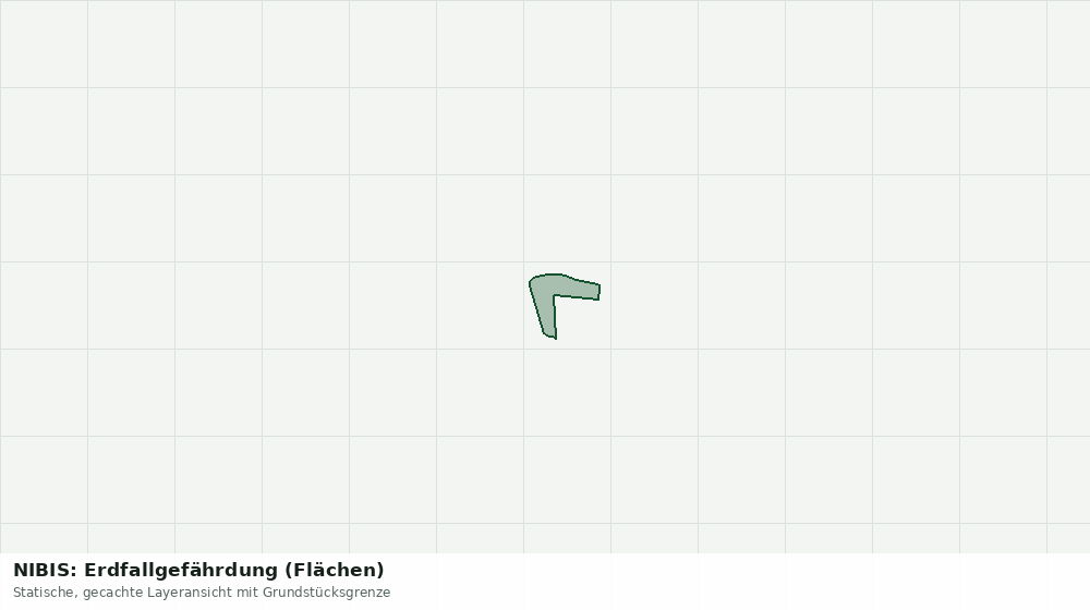 Statische Kartenansicht: NIBIS: Erdfallgefährdung (Flächen)