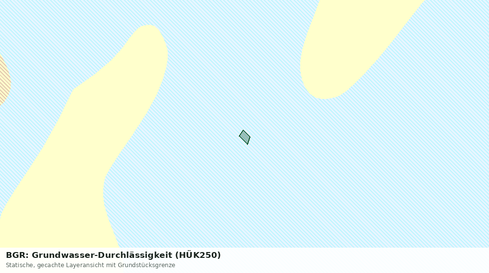 Statische Kartenansicht: BGR: Grundwasser-Durchlässigkeit (HÜK250)