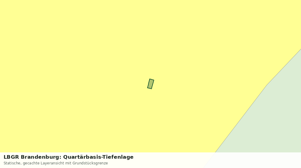 Statische Kartenansicht: LBGR Brandenburg: Quartärbasis-Tiefenlage