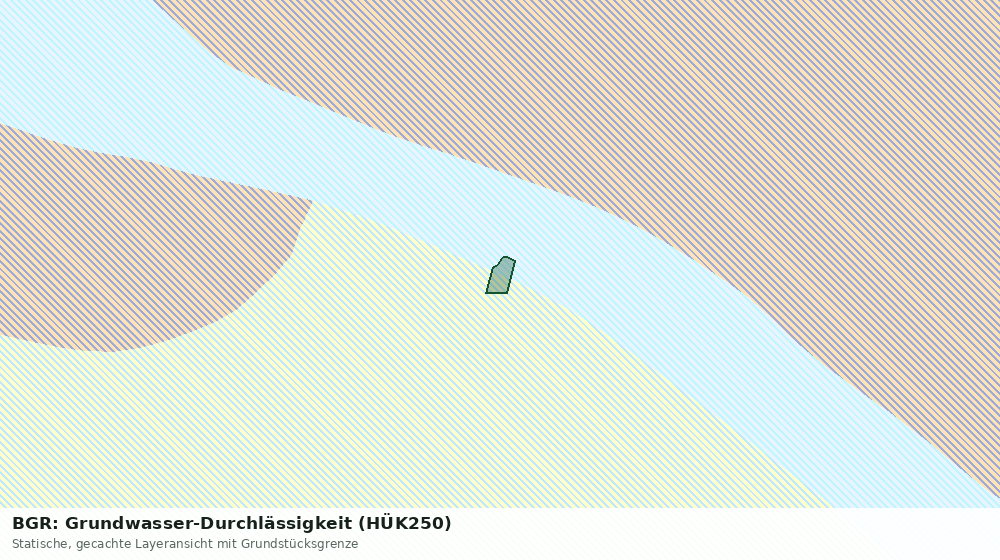 Statische Kartenansicht: BGR: Grundwasser-Durchlässigkeit (HÜK250)