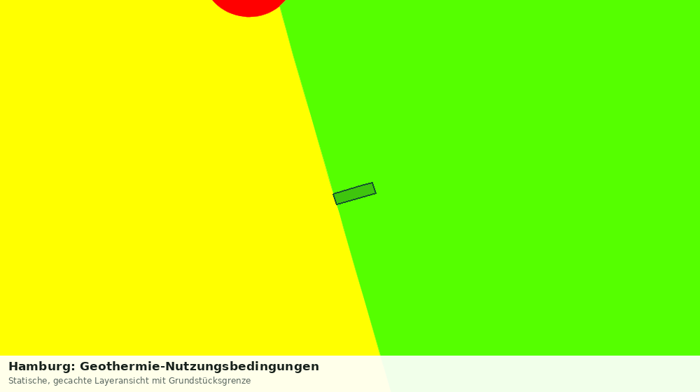 Statische Kartenansicht: Hamburg: Geothermie-Nutzungsbedingungen