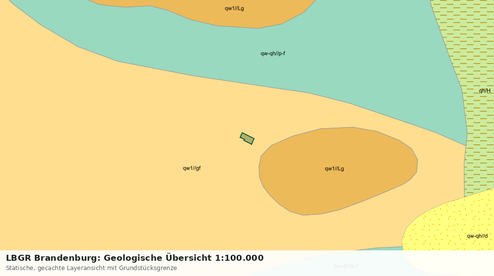 Statische Kartenansicht: LBGR Brandenburg: Geologische Übersicht 1:100.000