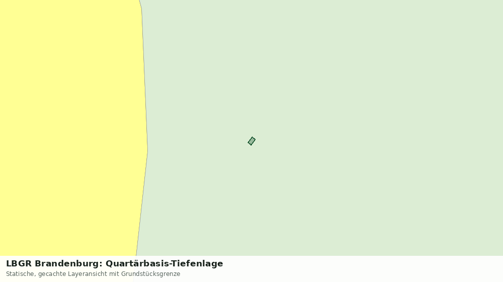 Statische Kartenansicht: LBGR Brandenburg: Quartärbasis-Tiefenlage