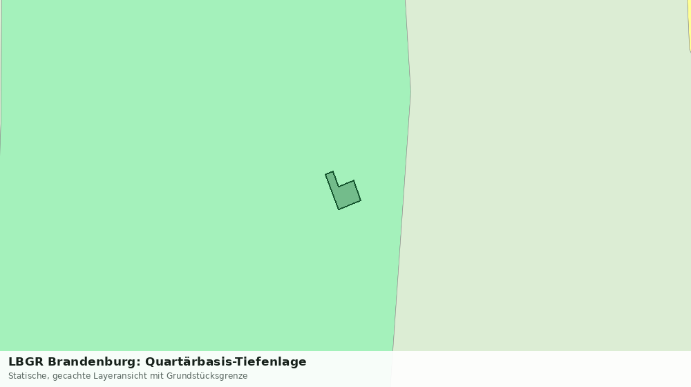 Statische Kartenansicht: LBGR Brandenburg: Quartärbasis-Tiefenlage