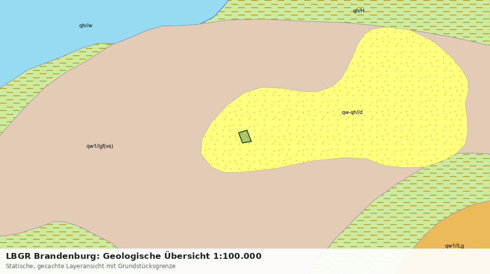 Statische Kartenansicht: LBGR Brandenburg: Geologische Übersicht 1:100.000