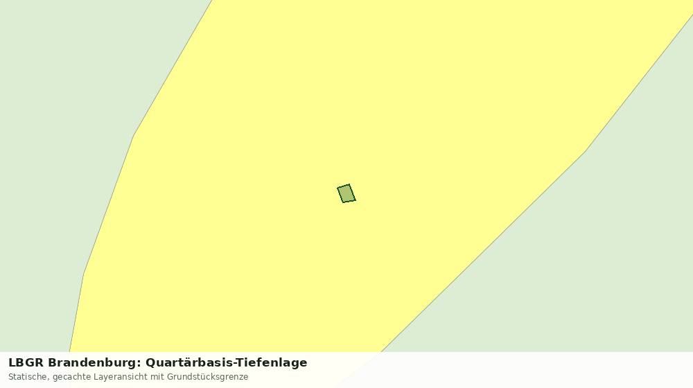 Statische Kartenansicht: LBGR Brandenburg: Quartärbasis-Tiefenlage