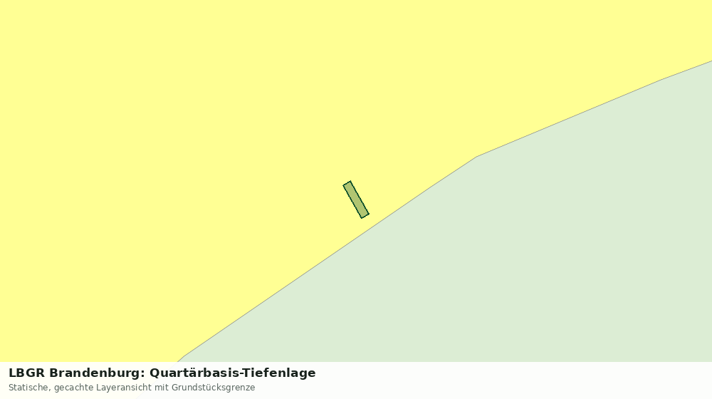 Statische Kartenansicht: LBGR Brandenburg: Quartärbasis-Tiefenlage