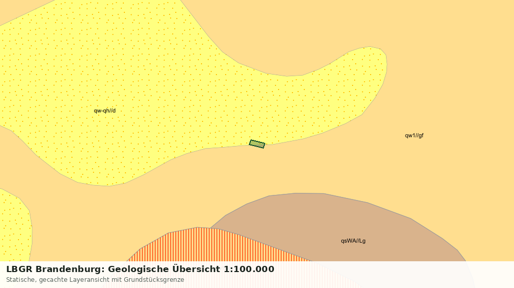 Statische Kartenansicht: LBGR Brandenburg: Geologische Übersicht 1:100.000