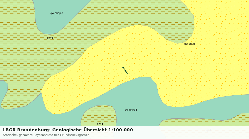 Statische Kartenansicht: LBGR Brandenburg: Geologische Übersicht 1:100.000