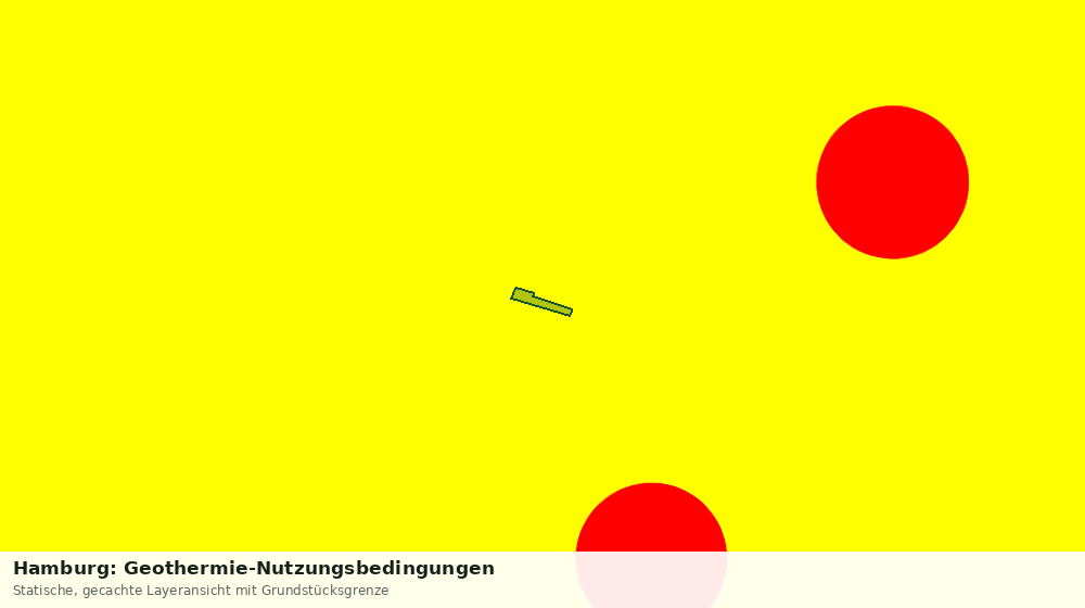 Statische Kartenansicht: Hamburg: Geothermie-Nutzungsbedingungen
