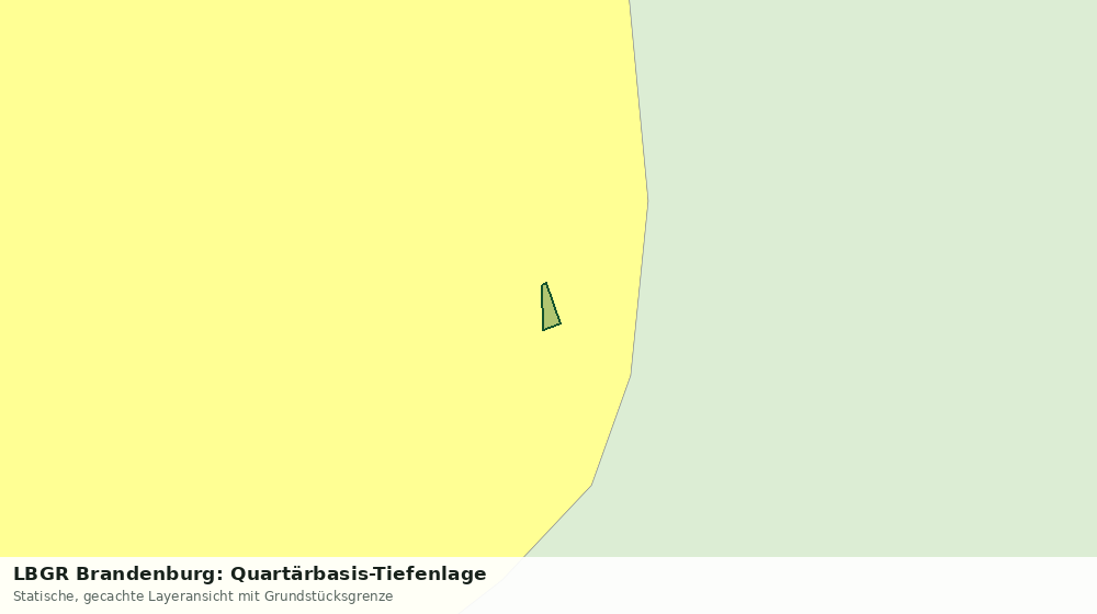 Statische Kartenansicht: LBGR Brandenburg: Quartärbasis-Tiefenlage