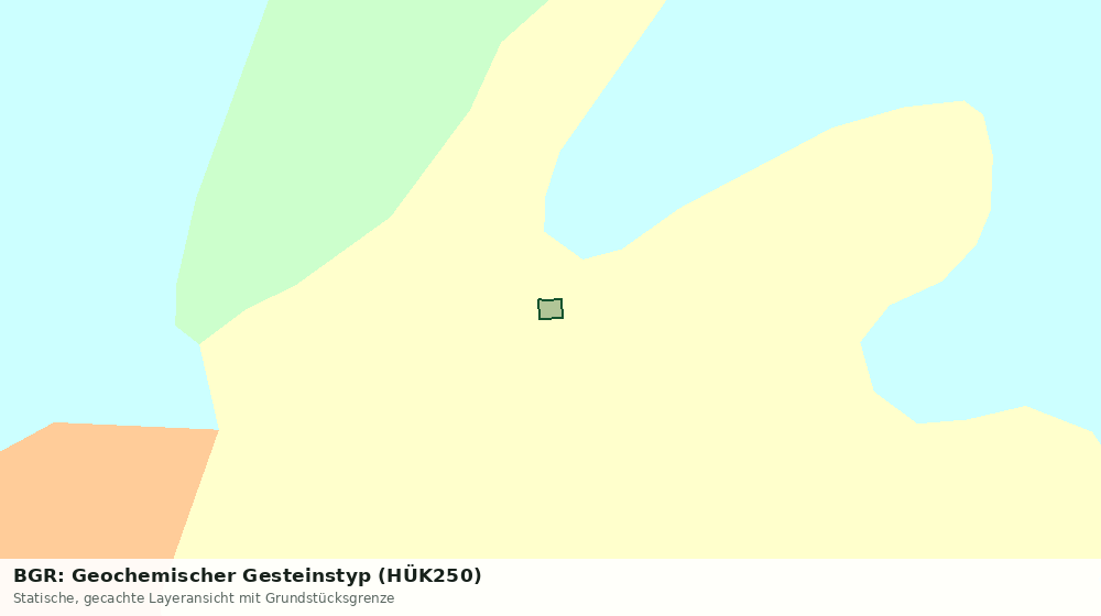Statische Kartenansicht: BGR: Geochemischer Gesteinstyp (HÜK250)