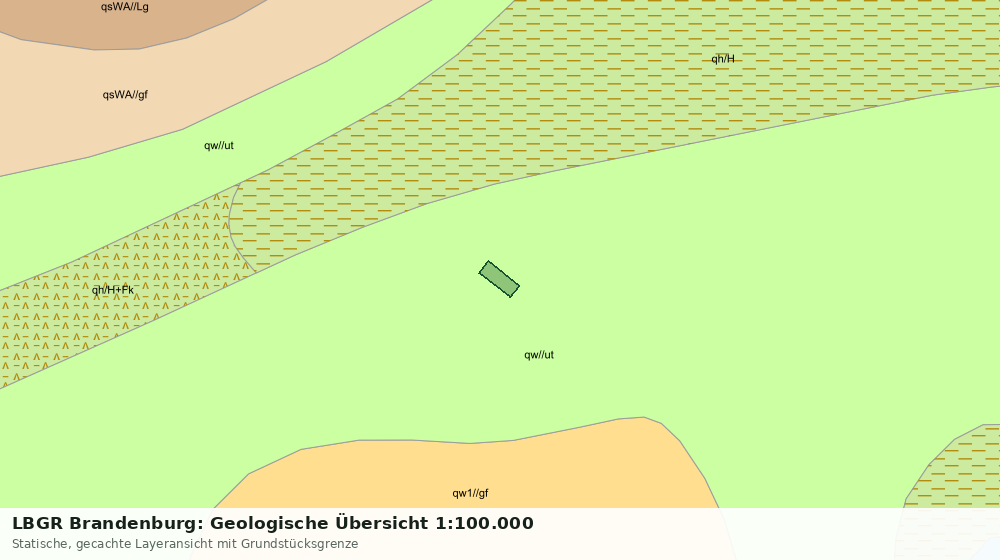 Statische Kartenansicht: LBGR Brandenburg: Geologische Übersicht 1:100.000