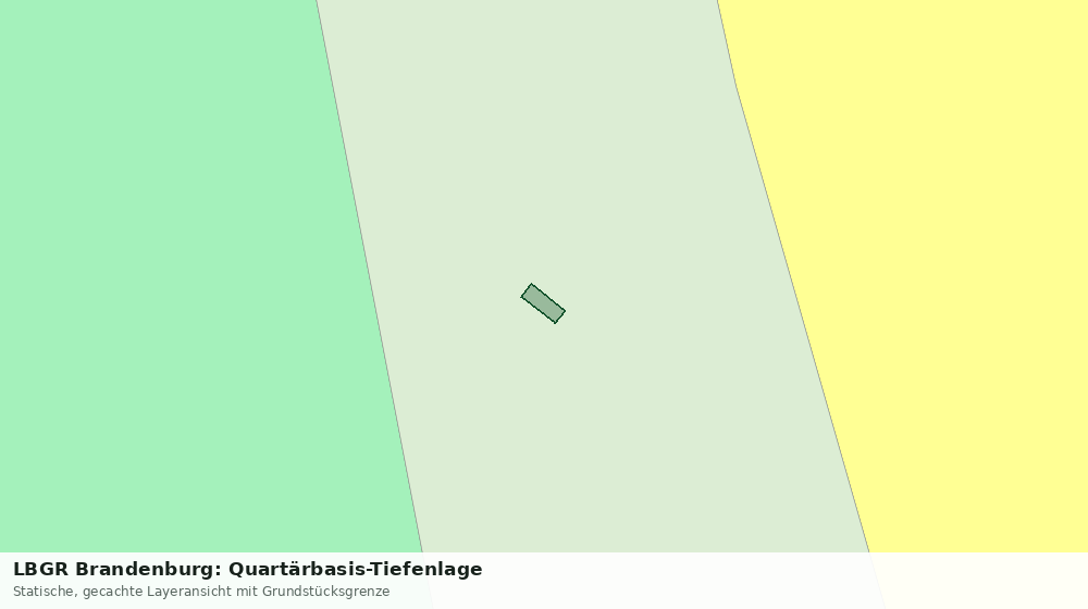 Statische Kartenansicht: LBGR Brandenburg: Quartärbasis-Tiefenlage