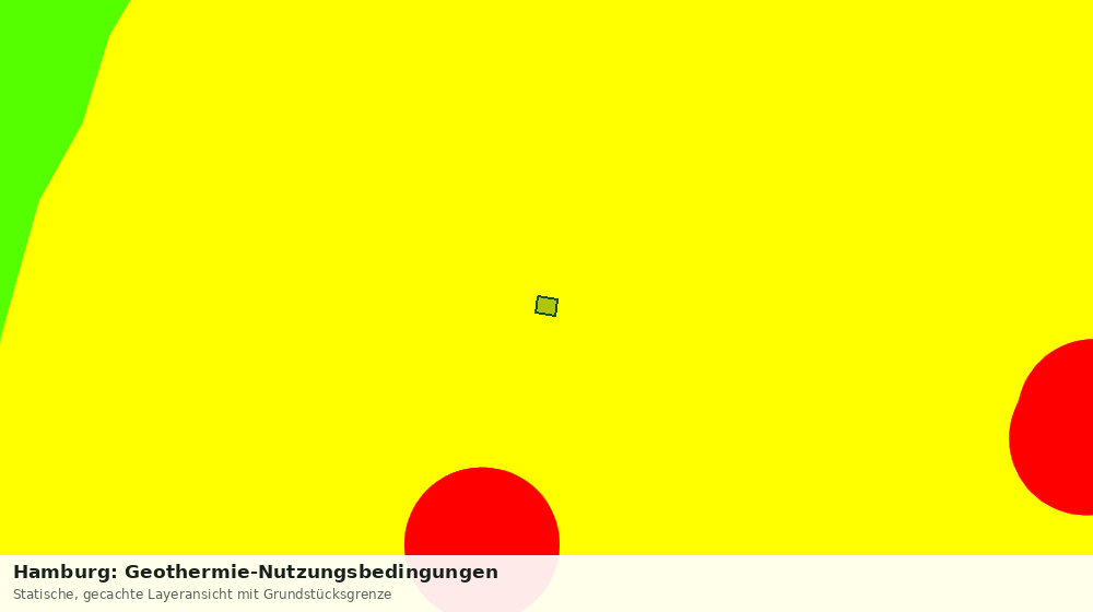 Statische Kartenansicht: Hamburg: Geothermie-Nutzungsbedingungen