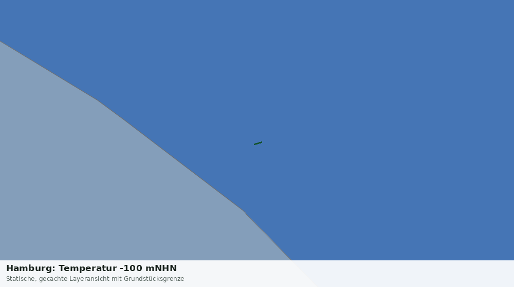 Statische Kartenansicht: Hamburg: Temperatur -100 mNHN