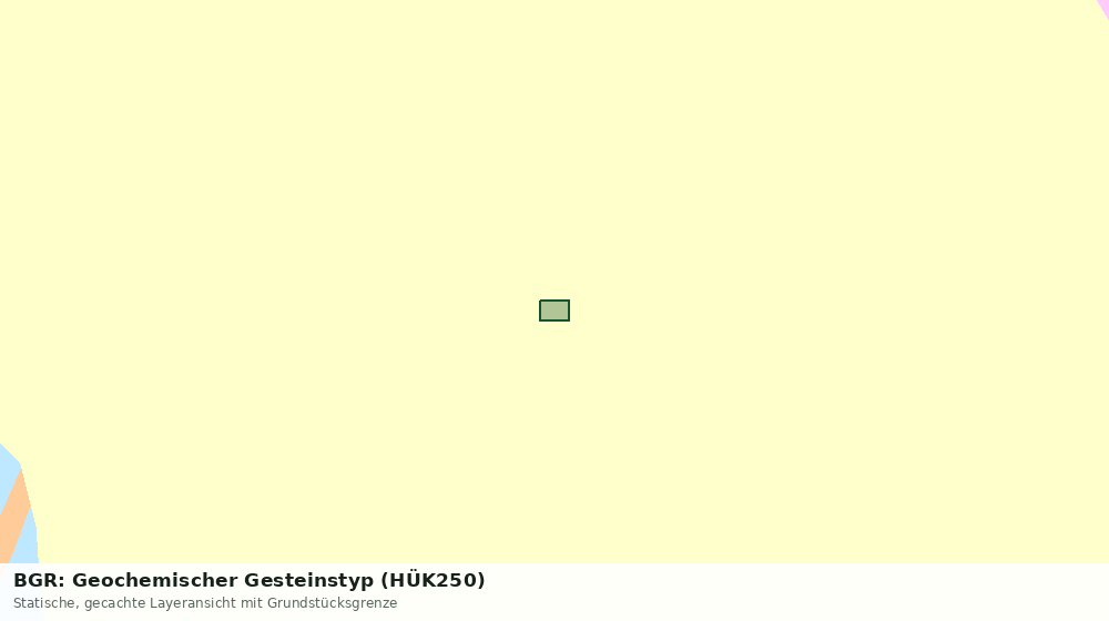 Statische Kartenansicht: BGR: Geochemischer Gesteinstyp (HÜK250)
