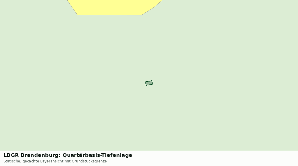 Statische Kartenansicht: LBGR Brandenburg: Quartärbasis-Tiefenlage