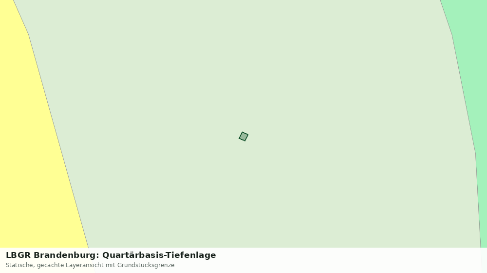 Statische Kartenansicht: LBGR Brandenburg: Quartärbasis-Tiefenlage