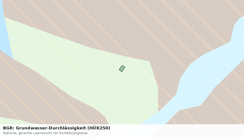 Statische Kartenansicht: BGR: Grundwasser-Durchlässigkeit (HÜK250)