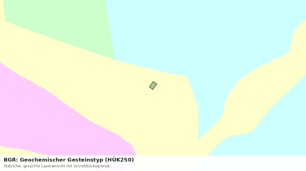 Statische Kartenansicht: BGR: Geochemischer Gesteinstyp (HÜK250)