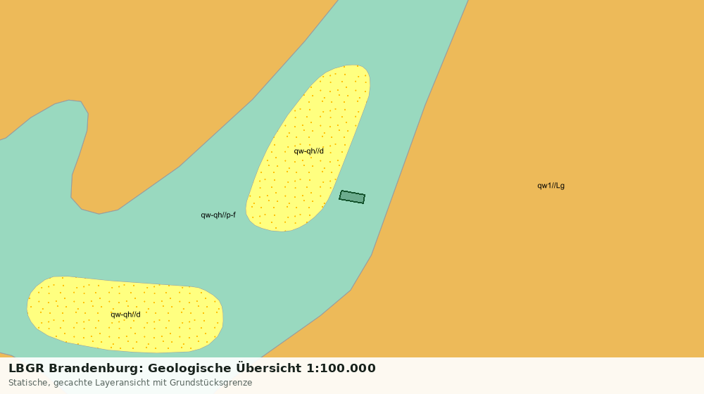 Statische Kartenansicht: LBGR Brandenburg: Geologische Übersicht 1:100.000