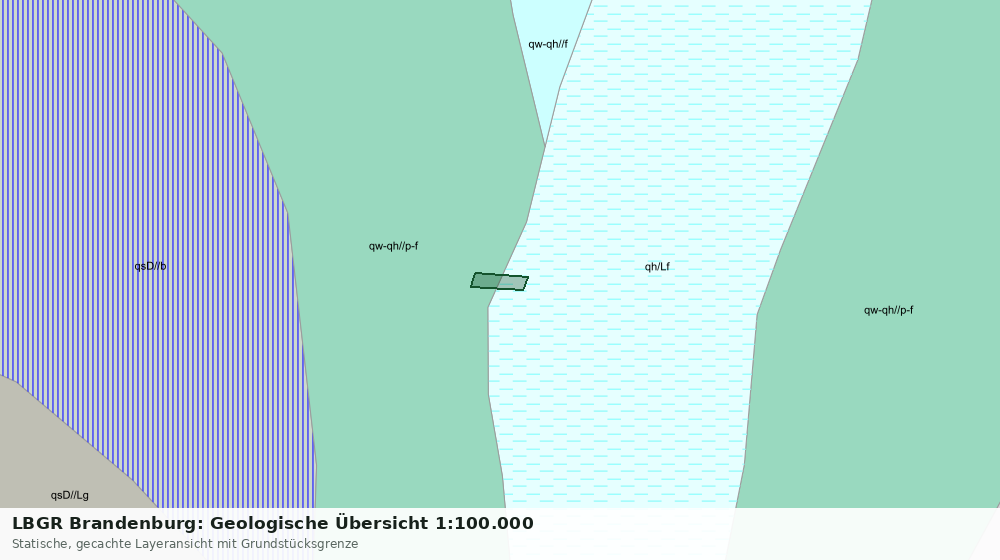 Statische Kartenansicht: LBGR Brandenburg: Geologische Übersicht 1:100.000
