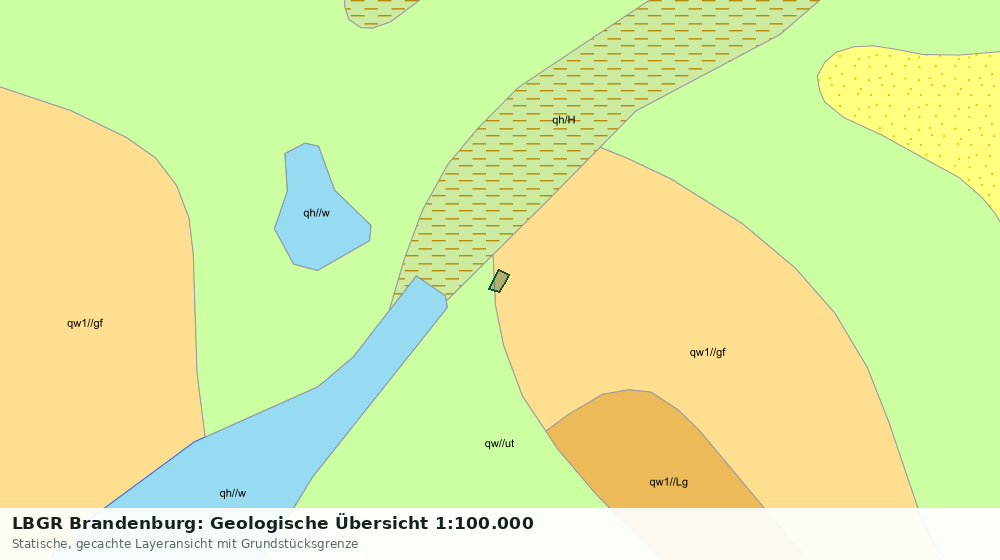 Statische Kartenansicht: LBGR Brandenburg: Geologische Übersicht 1:100.000