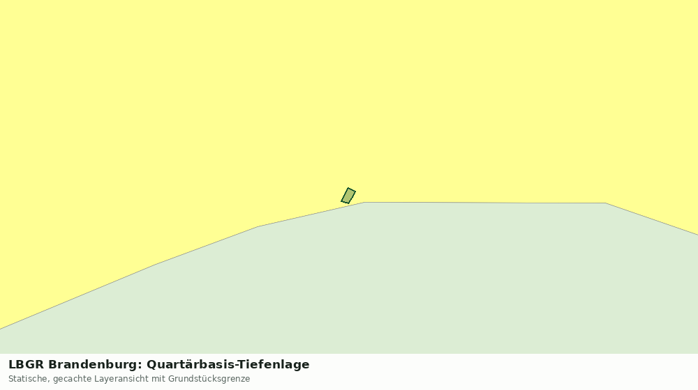 Statische Kartenansicht: LBGR Brandenburg: Quartärbasis-Tiefenlage