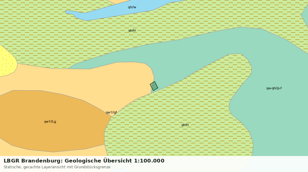 Statische Kartenansicht: LBGR Brandenburg: Geologische Übersicht 1:100.000