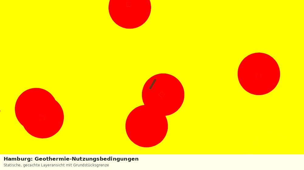 Statische Kartenansicht: Hamburg: Geothermie-Nutzungsbedingungen