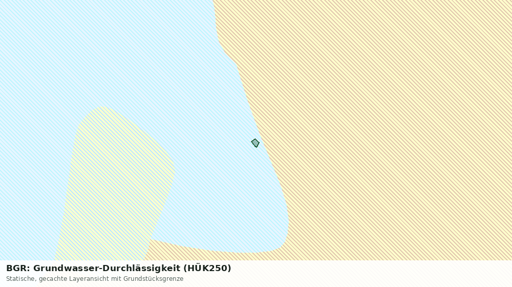 Statische Kartenansicht: BGR: Grundwasser-Durchlässigkeit (HÜK250)