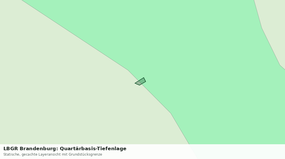 Statische Kartenansicht: LBGR Brandenburg: Quartärbasis-Tiefenlage
