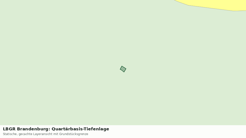 Statische Kartenansicht: LBGR Brandenburg: Quartärbasis-Tiefenlage